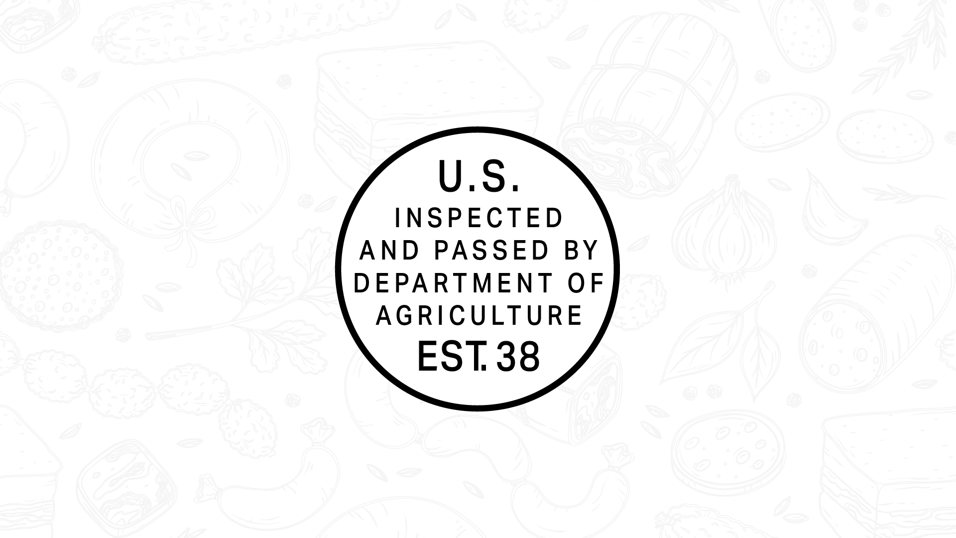 Sample USDA meat product seal