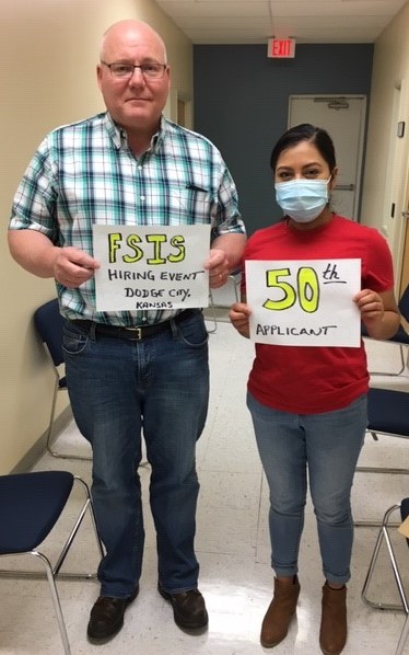 Kiecker with 50th Applicant