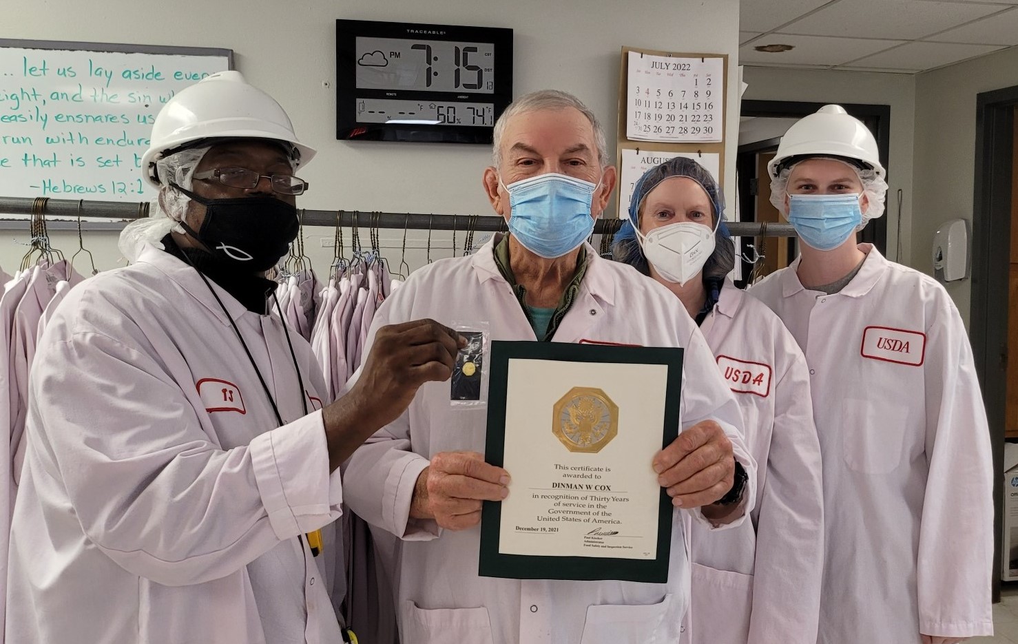 CSI Dinman Wayne Cox receives award