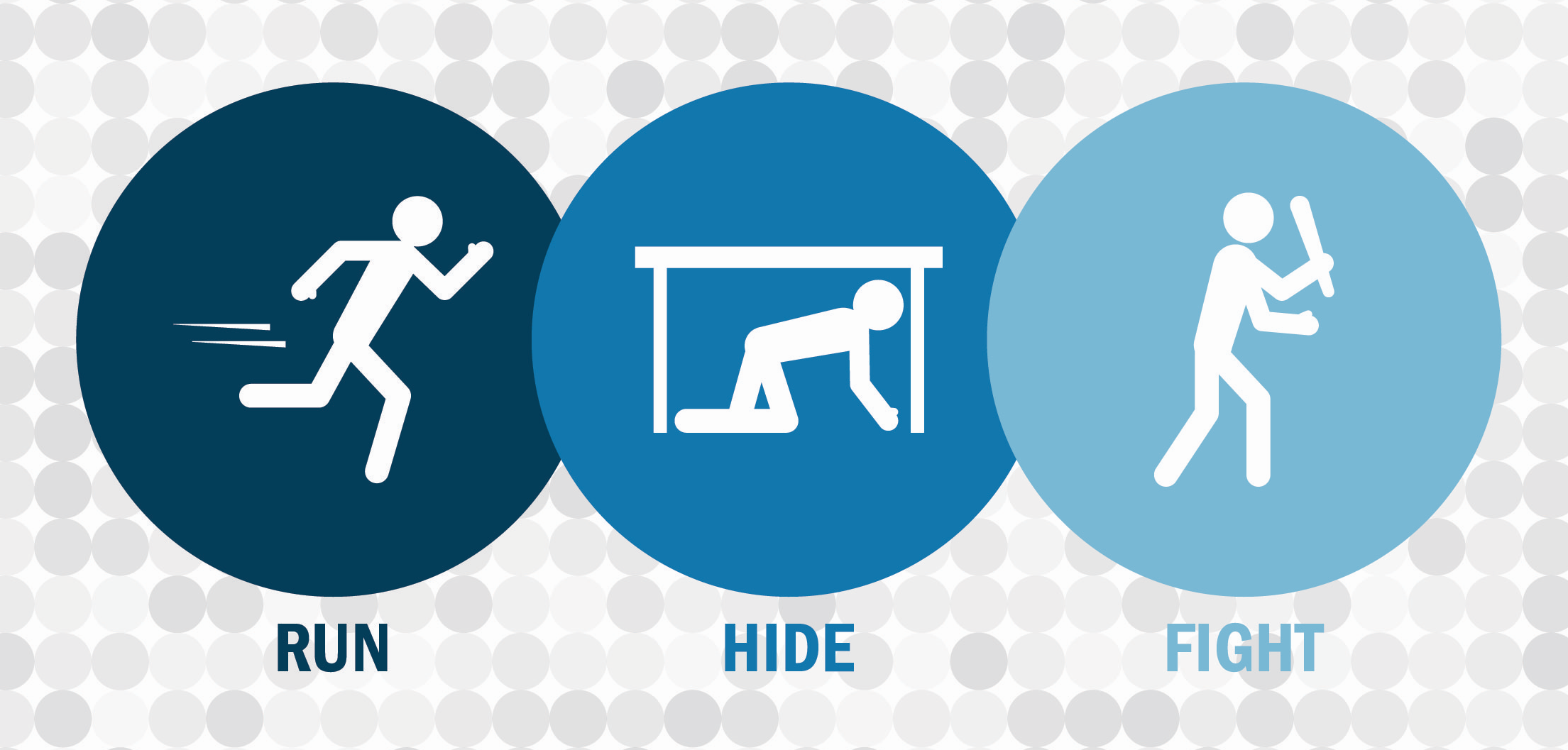 Run Hide Fight graphic