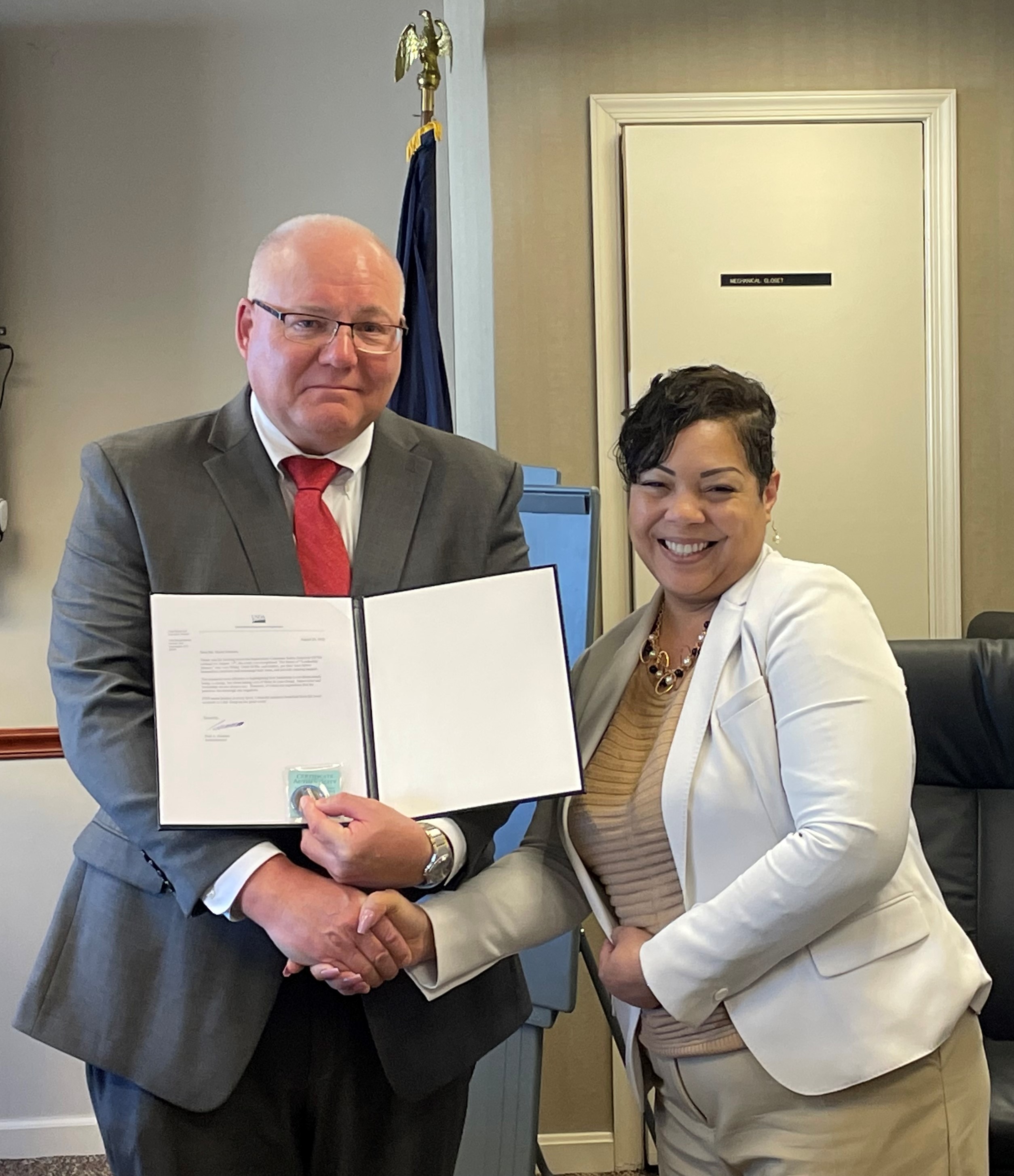 Kiecker and Executive Associate for Regulatory Operations Sherri Johnson