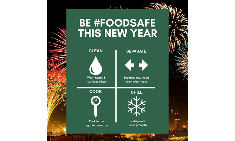 Four steps for food safety