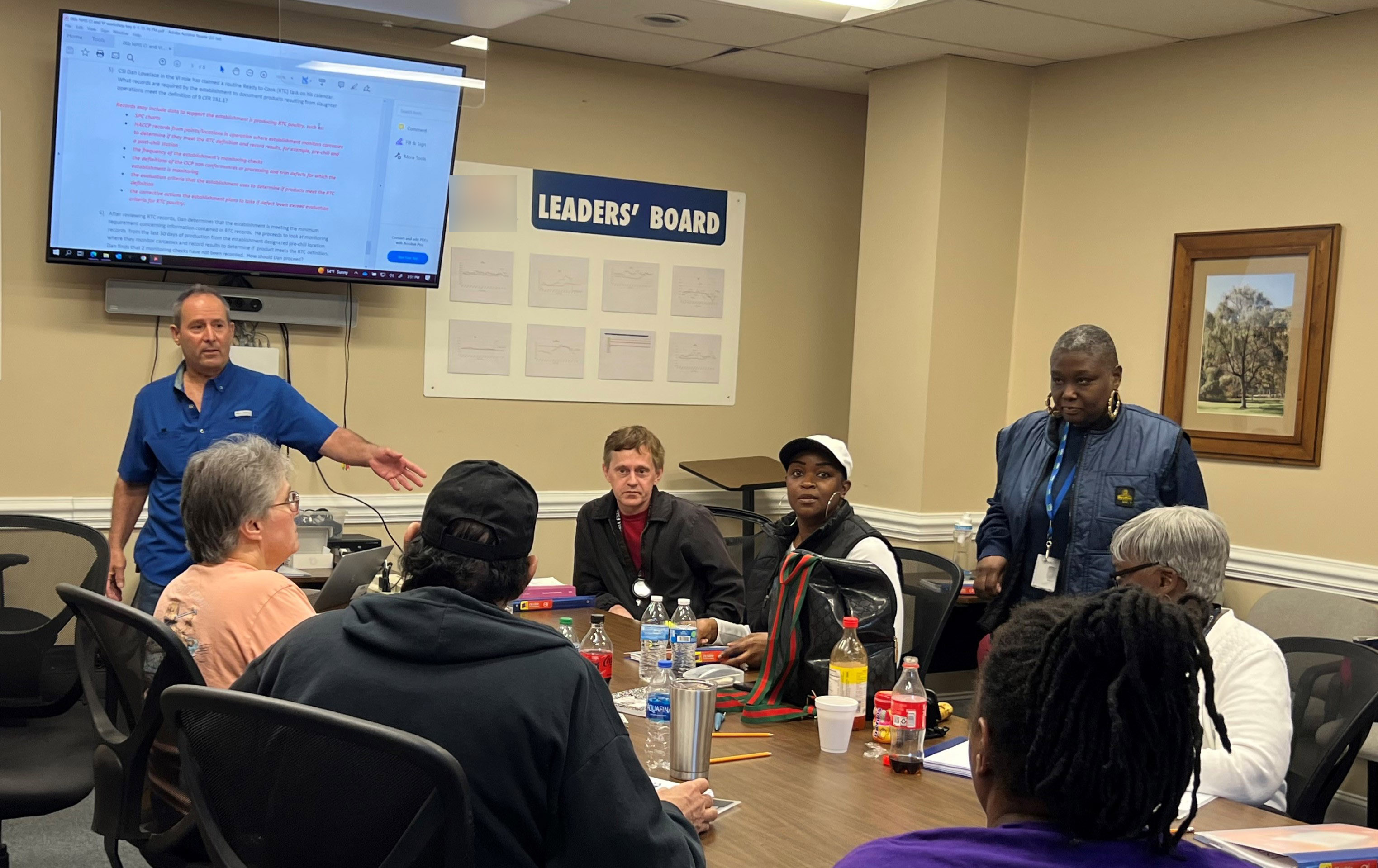 New Poultry Inspection System training