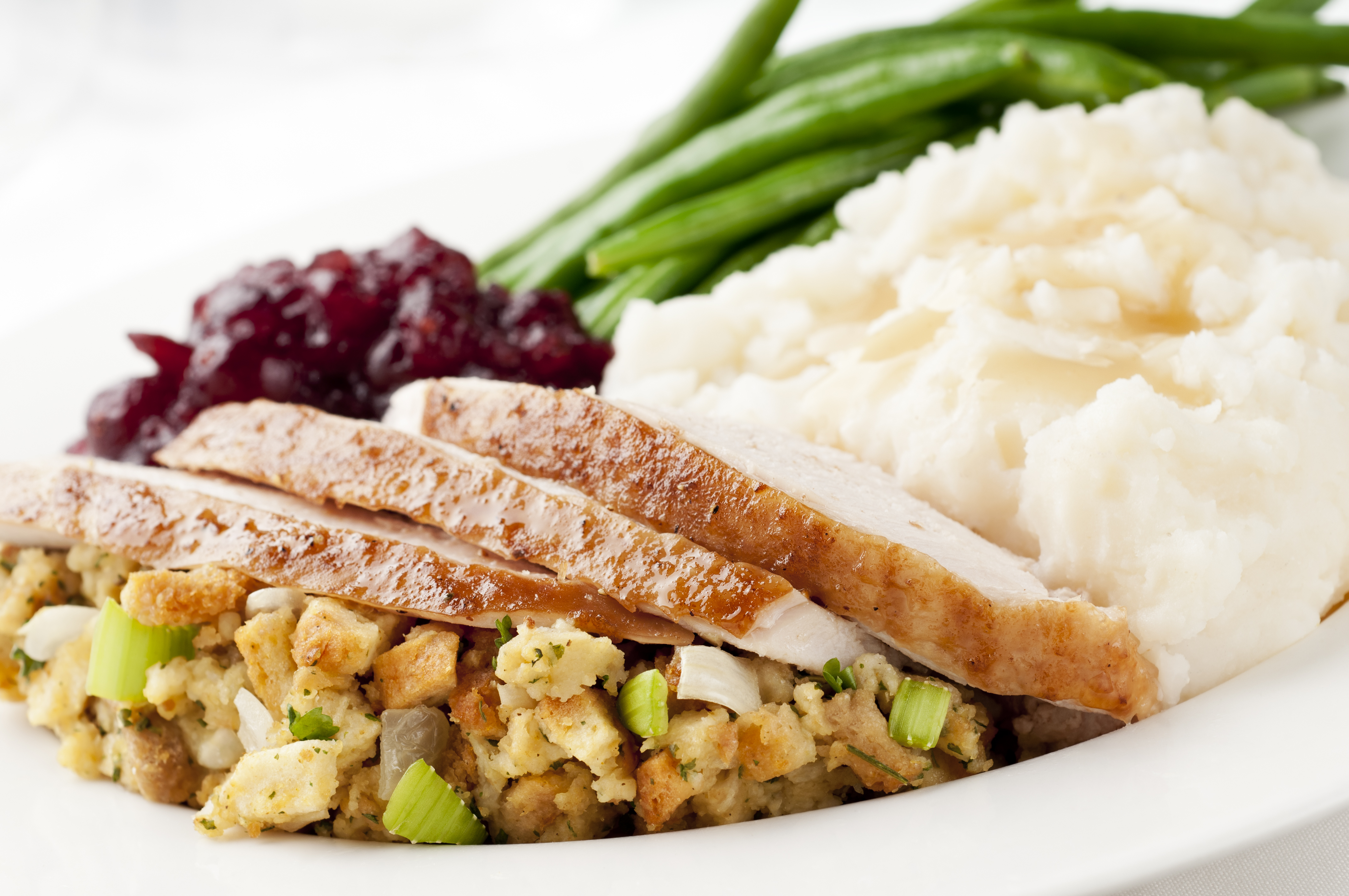 Turkey dinner plate