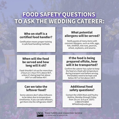 Ask the caterer