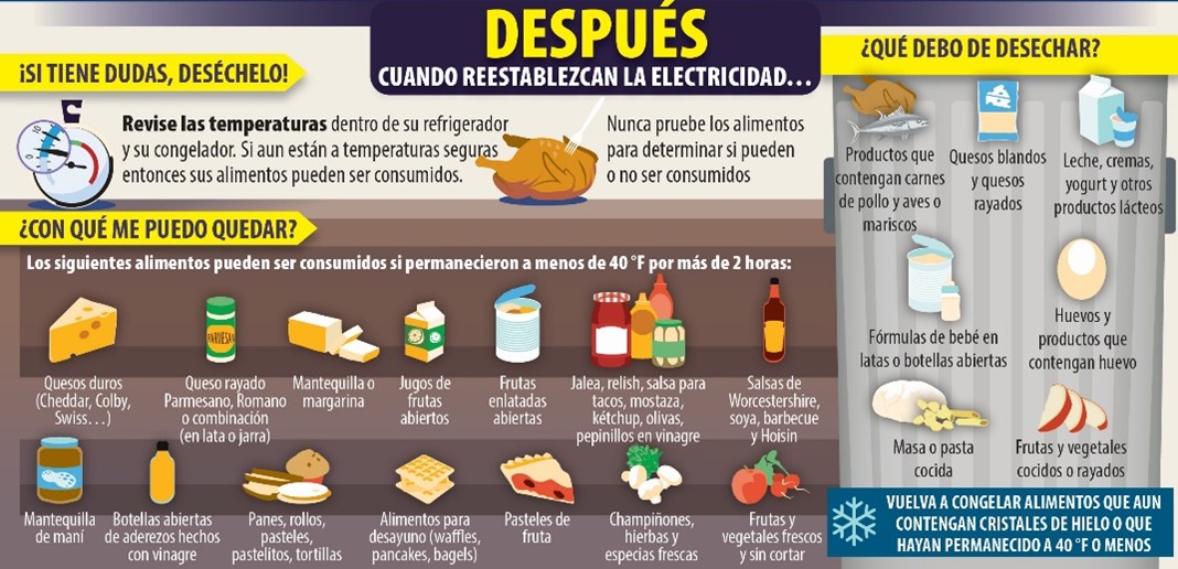Seguridad Alimentaria Después de un Corte de Energía