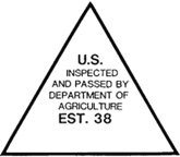  U.S. Inspected and Passed triangle