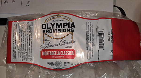 OLYMPIA PROVISIONS MORTADELLA CLASSICA WITH GARLIC AND SPICES